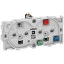 Fuga dob. EDB stikkontakt 2-pol m/jord og LED 2m