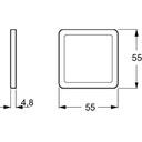 LK Fuga ramme SLIM 55 1m - hvid