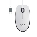 M100 optisk mus m. USB, Hvid