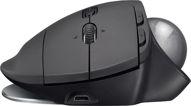 MX ERGO Trackball mus, Sort