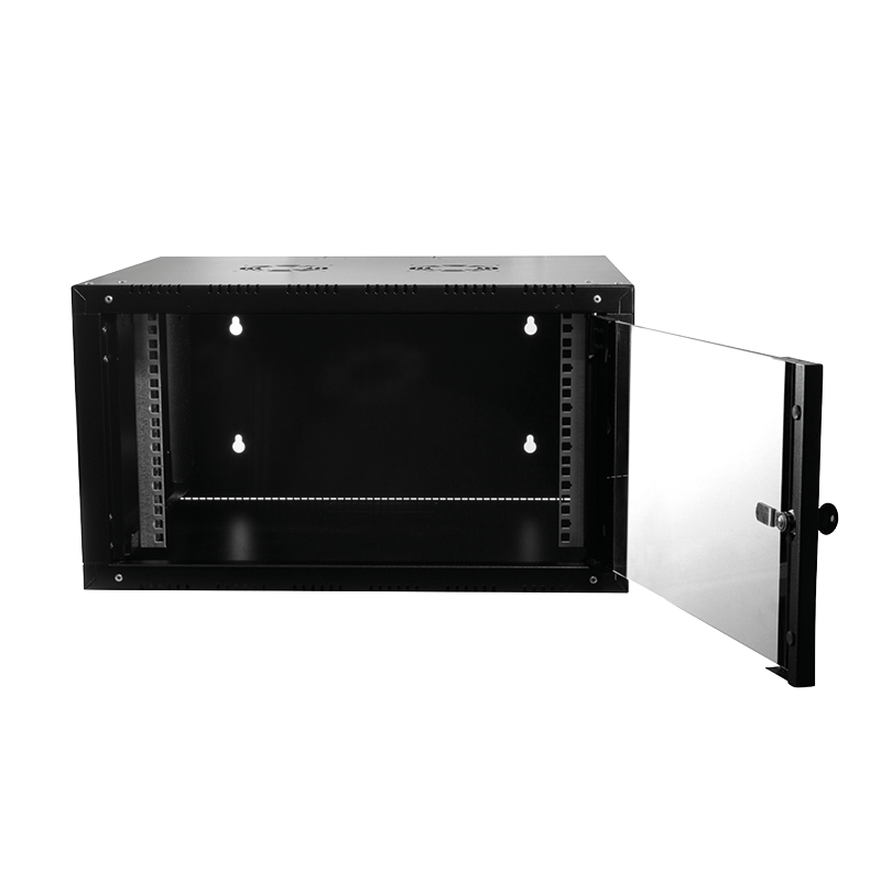 19" væg-rackskab - 9U B600xD560mm (Single) Sort
