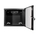 19" væg-rackskab - 15U B540xD450mm, Sort
