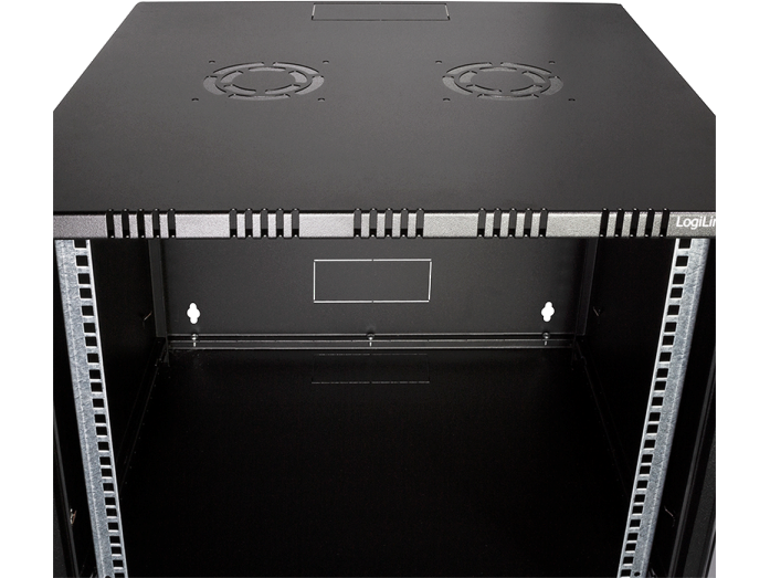 19" væg-rackskab - 12U B540xD550mm, Sort