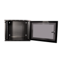 19" væg-rackskab - 9U B540xD550mm, Sort