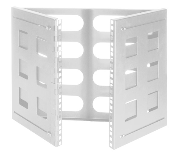 19" væg-beslag - 8U 494x360x400mm, Hvid