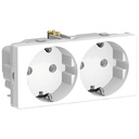 LK Fuga stikkontakt med sidejord 2m - hvid