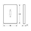 Dansk Flerpolet system tilbehør blænddæksel hvid