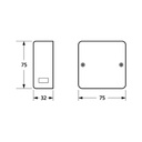 Unni kabel- og rørdåse U9-M-R2,5 mm2 IP20 hvid