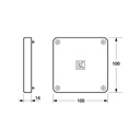 Flerepolet kombikasse dæksel 100 x 100 mm