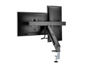 Dual monitor bordbeslag  17-27" Sort
