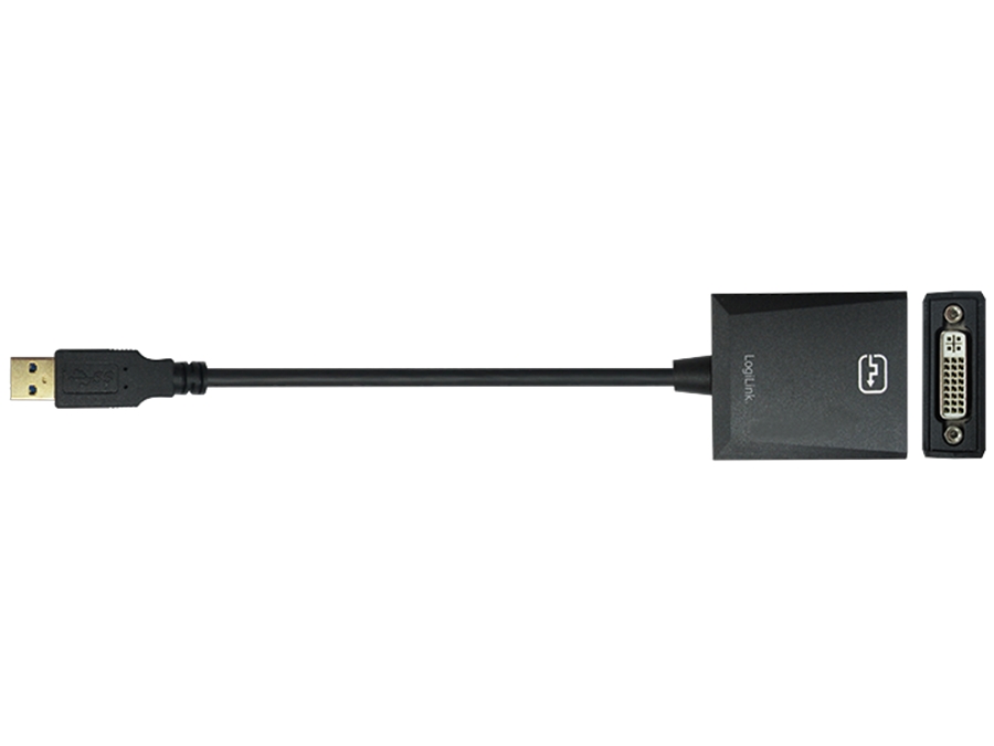 DVI konverter - USB 3.0 til DVI/(VGA)