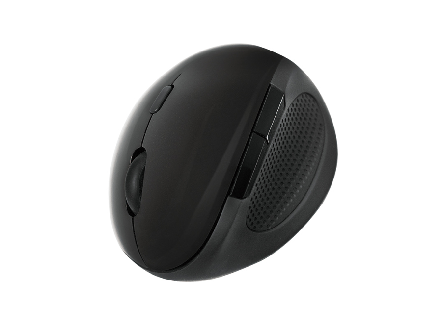 2.4GHz trådløs ergonomisk mus - 1600dpi, Sort