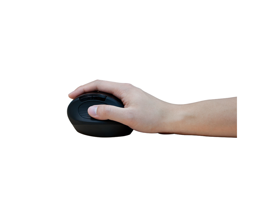 2.4GHz trådløs ergonomisk mus - 1600dpi, Sort