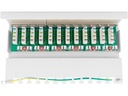 Patch panel - 12 x RJ45 CAT6 skærmet, Hvid