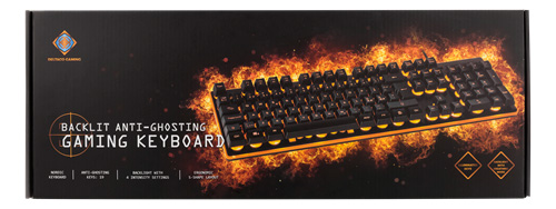 GAMING tastatur - Membran switche, Orange lys, anti-ghosting