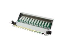 Patch panel - 12 x RJ45 CAT6 skærmet, Grå