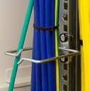 Kabelføringsring til 19" rack - 80x80mm, stål (2 stk.)