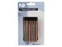 Jumper ledning - Hun/hun, til breadboard, 40 ledere (30cm)