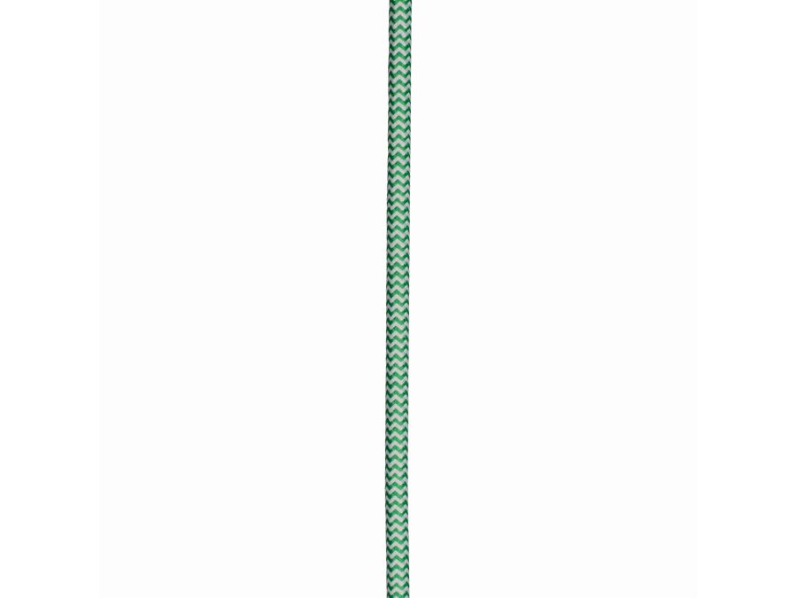 Stofledning - 2 x 0,75mm², GRØN/HVID (3m)