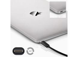 USB 3.0 SuperSpeed kabel - A han > USB-C han, 3A Sort (1m)