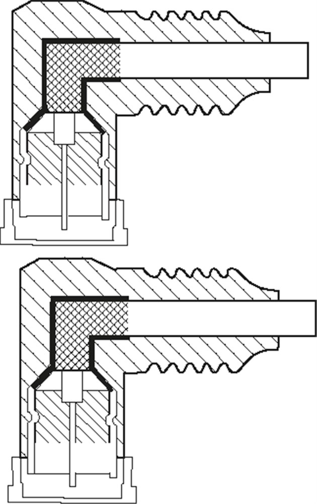 HQ Antennekabel - 2 x 90° F han, CU, 4 x skærm, Hvid (3m)