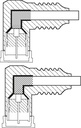 HQ Antennekabel - 2 x 90° F han, CU, 4 x skærm, Hvid (3m)