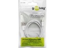 USB 2.0 kabel - A han til 8P Lightning han, Hvid (2m)