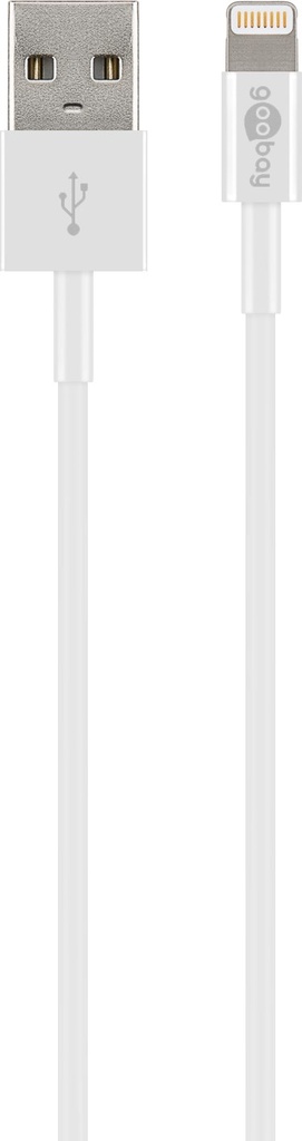 USB 2.0 kabel - A han til 8P Lightning han, Hvid (2m)