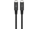 USB 4.0 Gen 2x2 kabel - 2xUSB-C han 5A (240W) Sort (2m)