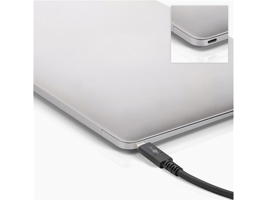 USB 4.0 Gen 2x2 kabel - 2xUSB-C han 5A (240W) Sort (2m)