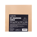 Spiral ladekabel til elbil - 22kW, 32A, 3-faset, type 2 (5m)