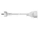 Forlængerledning - PinEarth, 3G1.5mm² Hvid (3m)