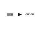 USB 3.0 kabel - A han til Micro B han, Sort - Prof. (2,5m)