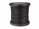 Højttalerledning, tvilling - 2x0,14mm² CU, Sort (metervare)