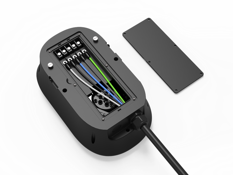 Fullwatt Wallbox EV Lader - 11kW Type 2, WiFi/BT, Hvid