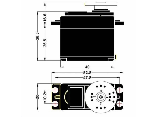 Metal Gears servo - MG 995, 180°