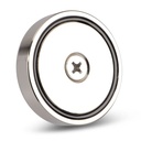 Magnet m. øjering, neodynium - Ø80mm (holder 250kg)