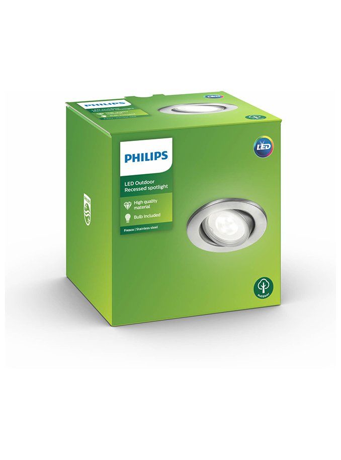 Fresco spot LED inox 1x2W 230V - Recessed spot
