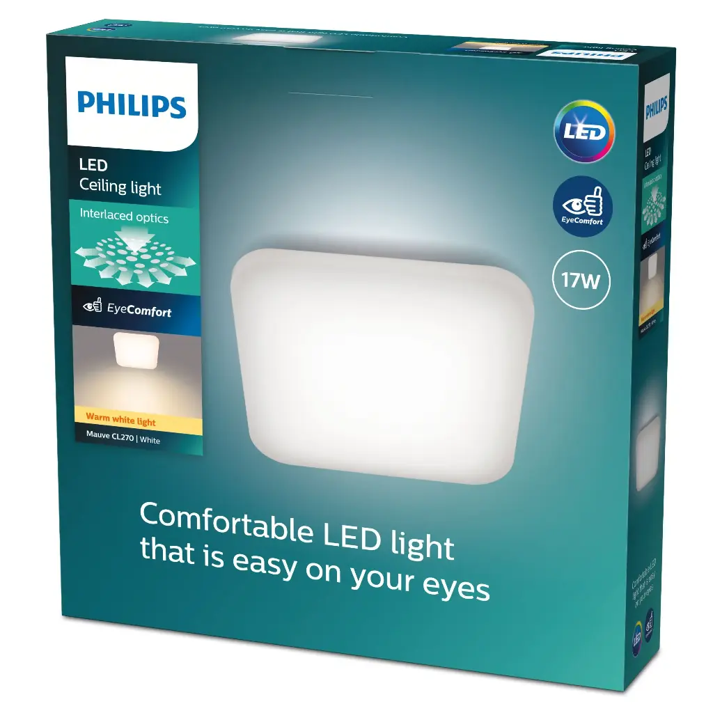 MAUVE 27K LED CEILING SQ 17W