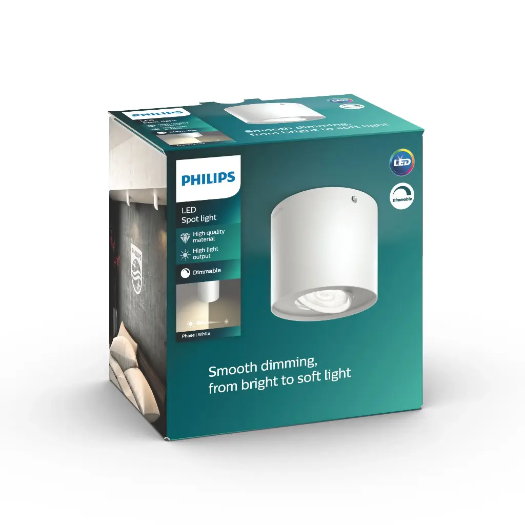 Phase single spot white 1x4.5W SELV