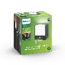 Macaw wall lantern black 1x3.5W 230V IR (sensor)