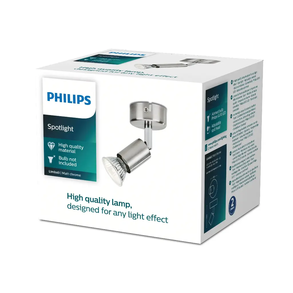 Limbali single spot nickel 1x50W 230V