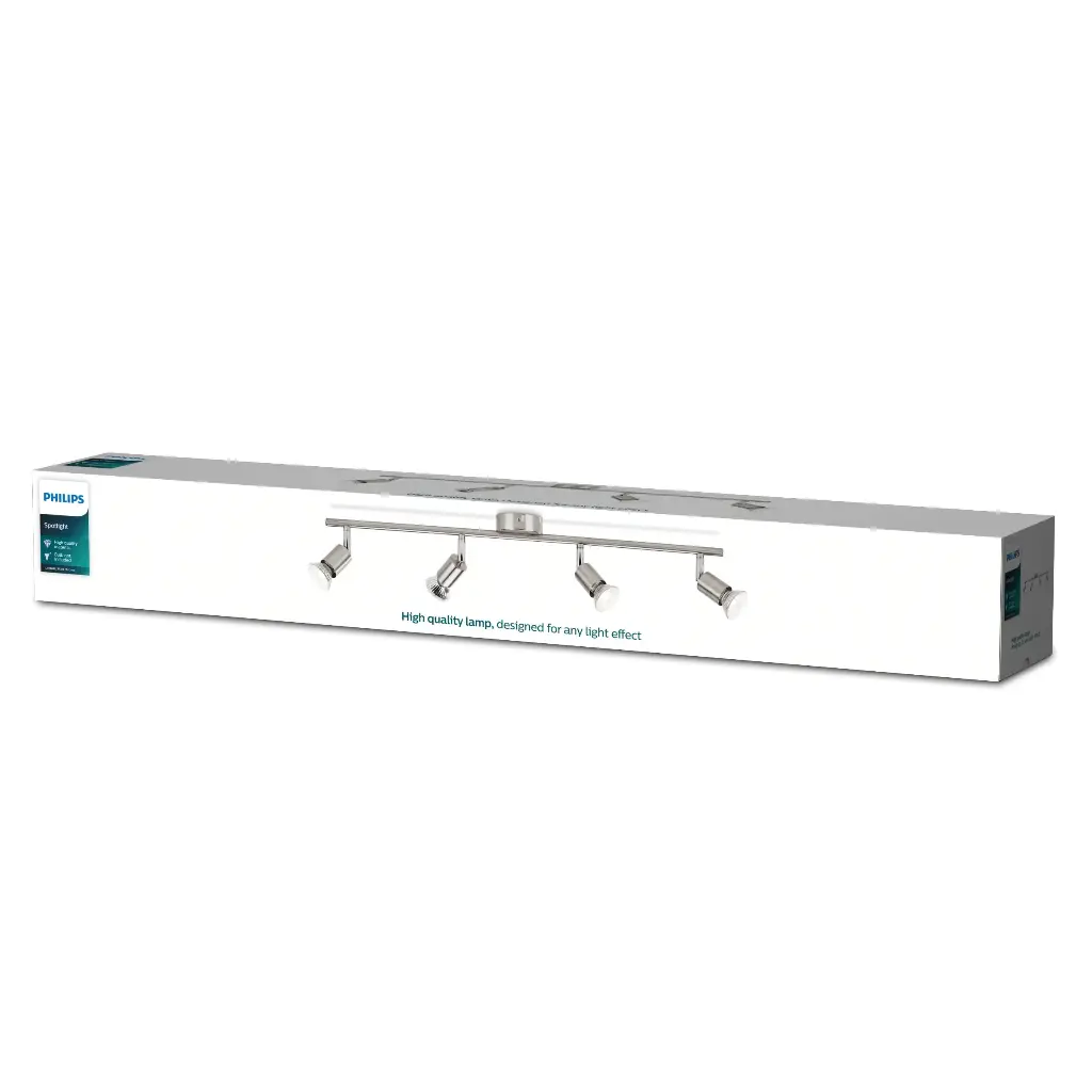 PHILIPS Limbali Bar GU10 (Max 4x50W) Nickel