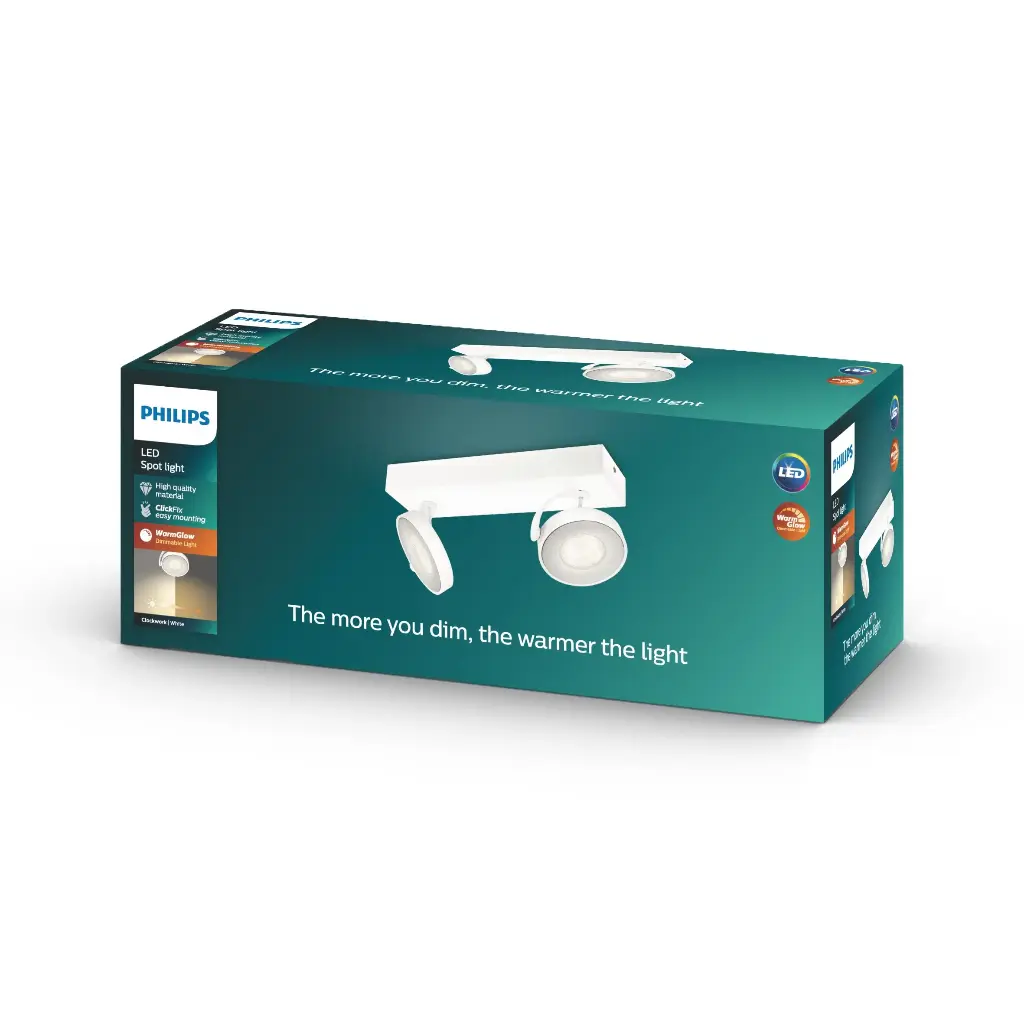 CLOCKWORK bar/tube white 2x4.5W SELV WGD