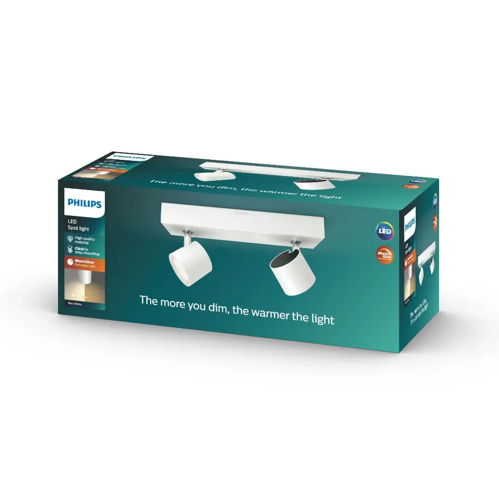 STAR bar/tube white 2x4.5W SELV WGD
