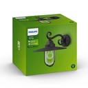 Pasture wall lantern black 1x60W 230V