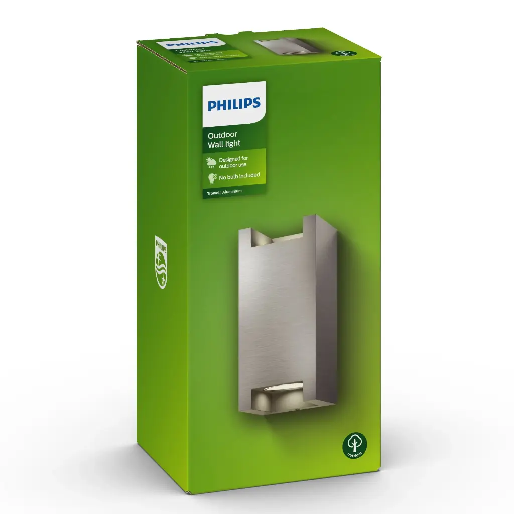 Trowel wall lantern aluminium 2x5W 230V