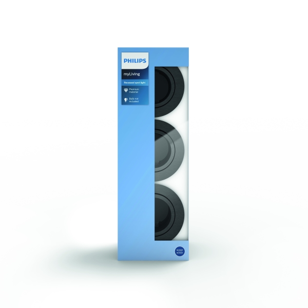DONEGAL recessed grey 3xNW 230V