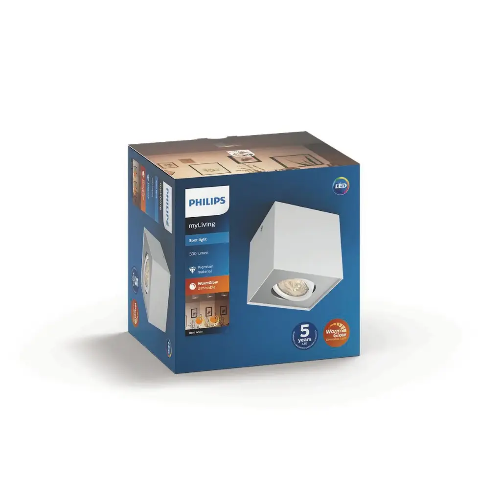 BOX single spot white 1x4.5W SELV WGD