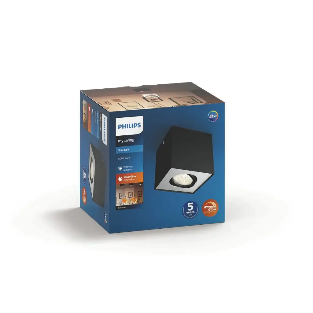 BOX single spot black 1x4.5W SELV WGD